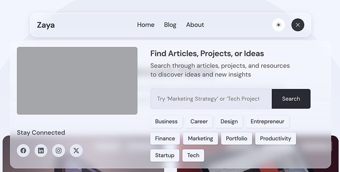 header search offcanvas