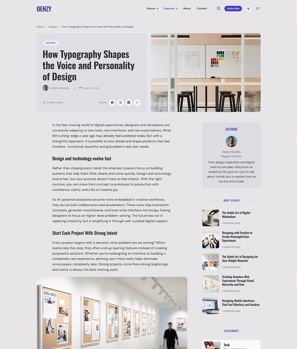 post hero split template