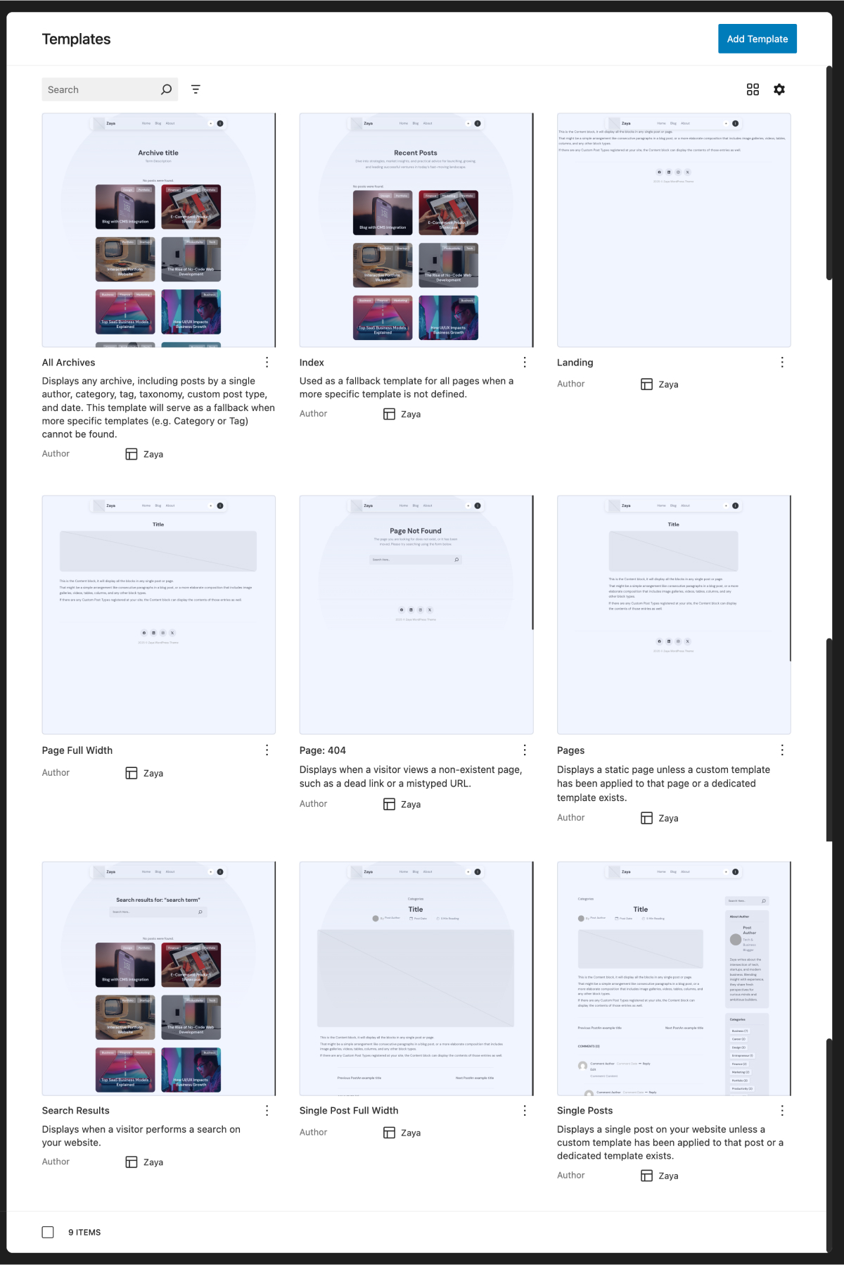 templates